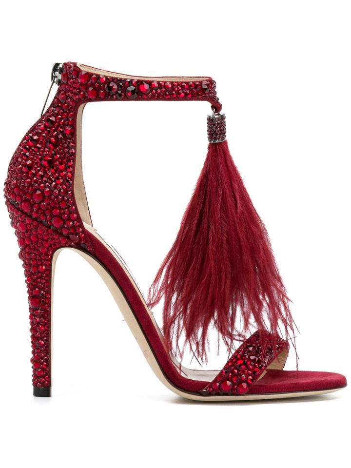 Jimmy Choo Viola 110 Sanals - Red