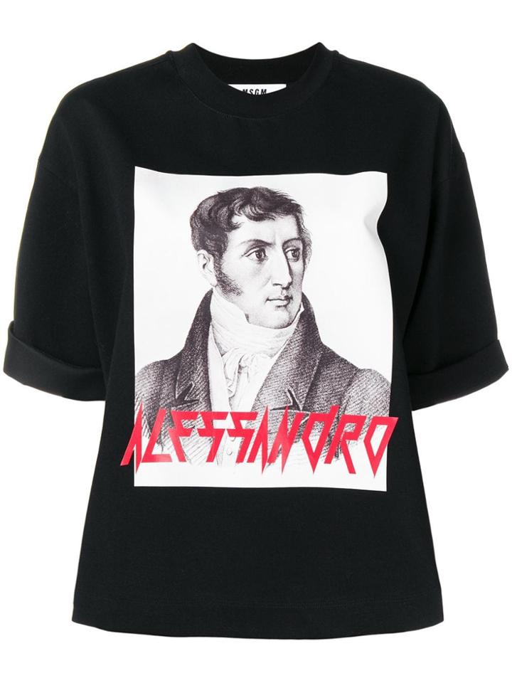 Msgm Alessandro Manzoni T-shirt - Black