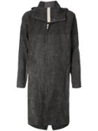 A Diciannoveventitre Hooded Long Coat - Black
