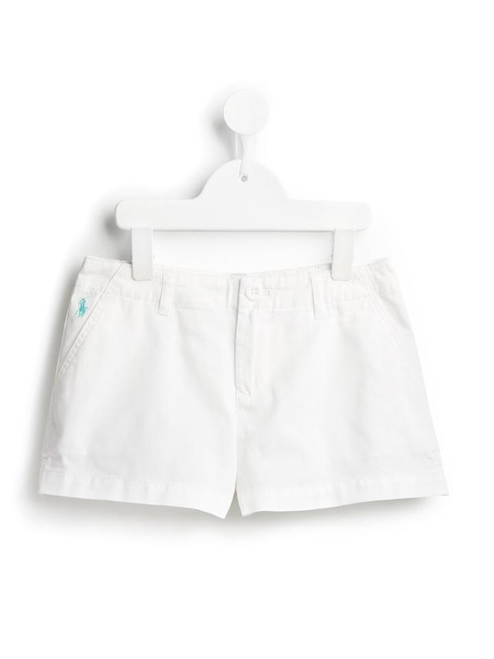 Ralph Lauren Kids Denim Shorts, Girl's, Size: 8 Yrs, White