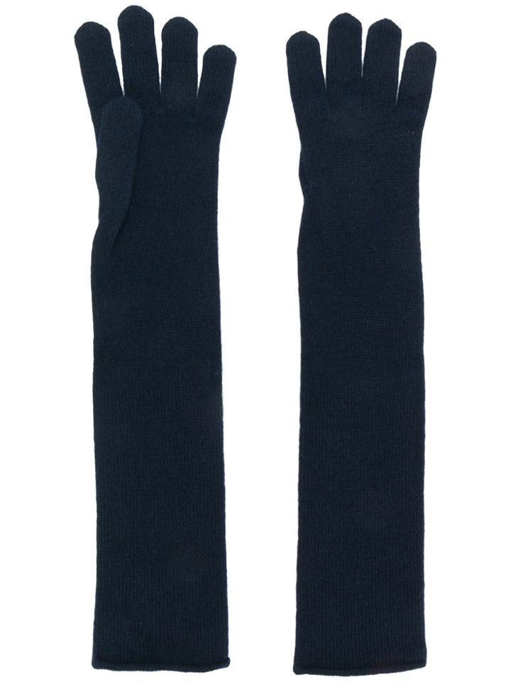 Drumohr Long Gloves - Blue
