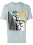 Palm Angels Skate Photo Print T-shirt, Men's, Size: Large, Grey, Cotton