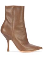 Y / Project Side Zip Boots - Brown