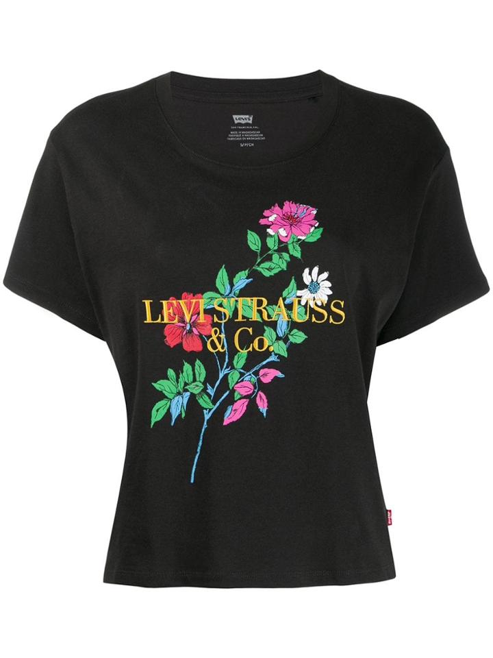 Levi's Floral Print T-shirt - Black