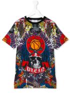 Philipp Plein Kids Basketball T-shirt, Boy's, Size: 16 Yrs