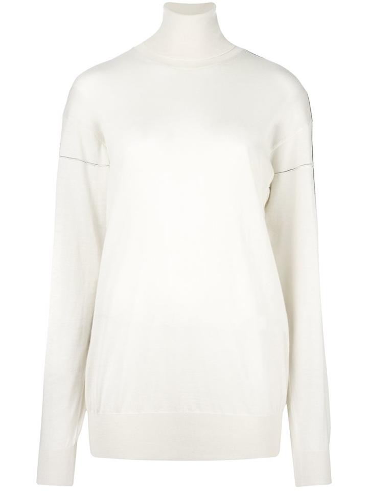 Céline Turtleneck Jumper, Women's, Size: Small, White, Silk/cashmere