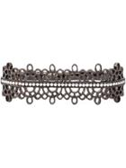 Joëlle Jewellery Diamond Detail Filigree Double Ring - Metallic