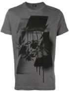 Diesel Printed T-shirt, Men's, Size: Xl, Grey, Cotton