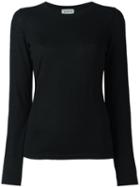 Le Kasha Cashmere Crew Neck Jumper, Women's, Size: Medium, Black, Cashmere