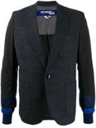 Junya Watanabe Man Contrast Sleeves Blazer - Blue