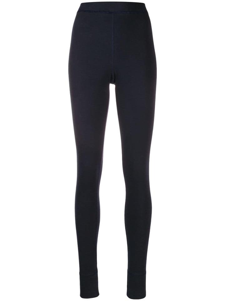 Jil Sander High Waisted Leggings - Blue