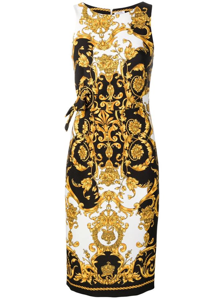 P.a.r.o.s.h. Printed Pencil Dress - Black