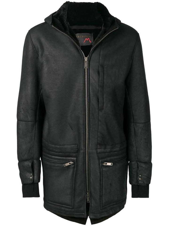 Sylvie Schimmel Shearling Hooded Jacket - Black