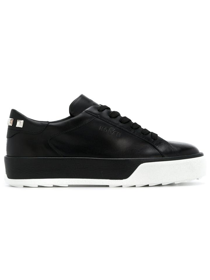 Hogan H320 Contrast Sneakers - Black