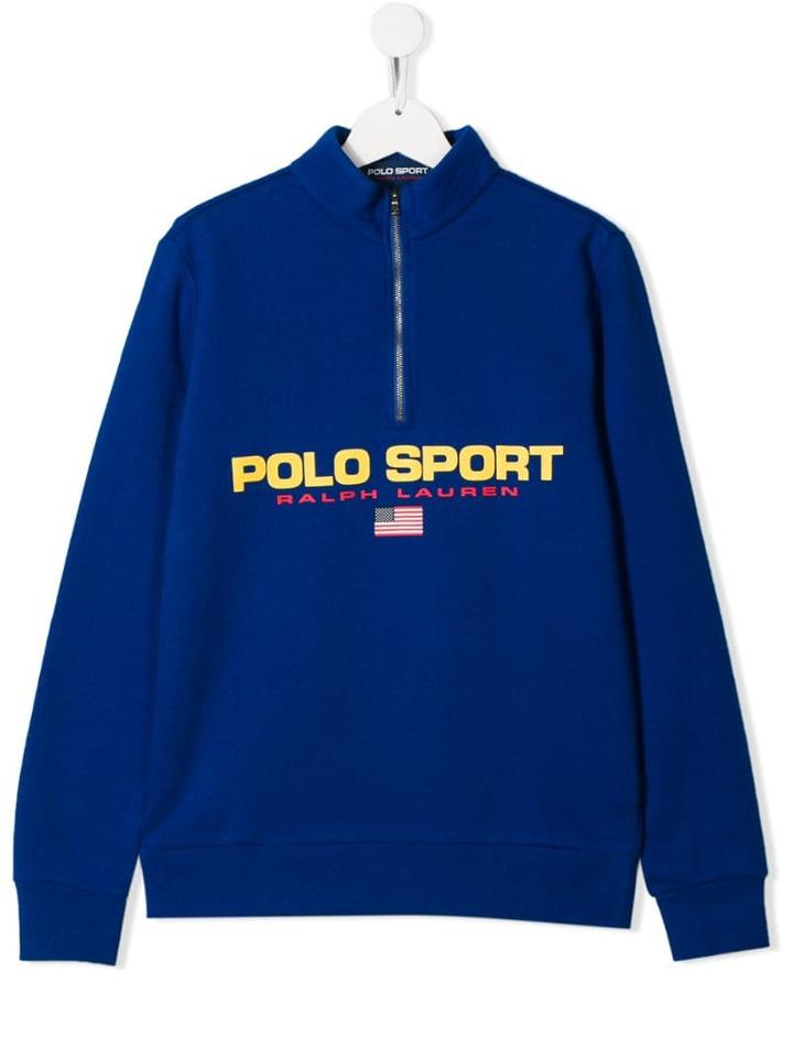 Ralph Lauren Kids Teen Printed Logo Sweatshirt - Blue