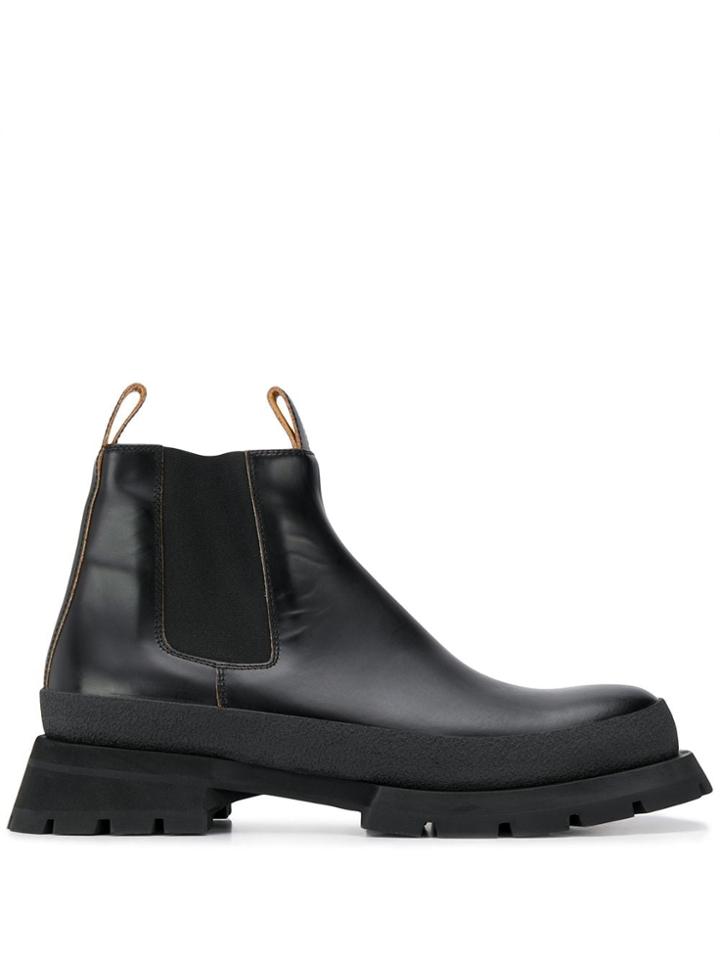 Jil Sander Antick Chelsea Boots - Black