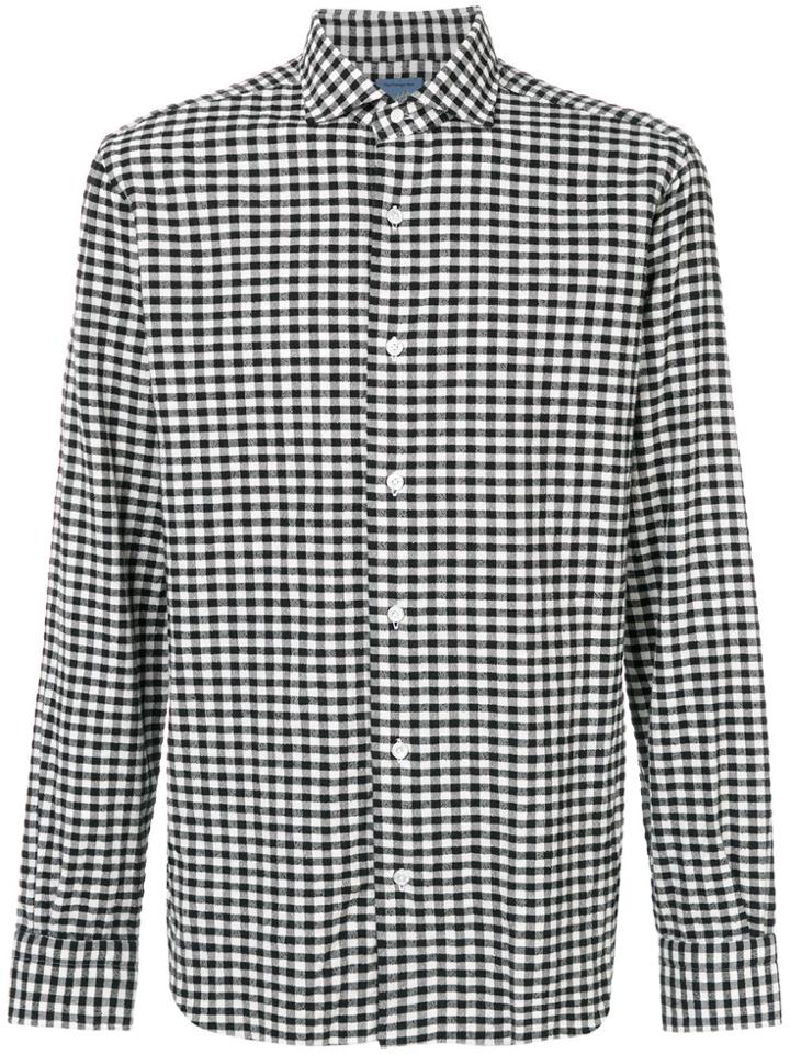 Barba Checked Shirt - Black