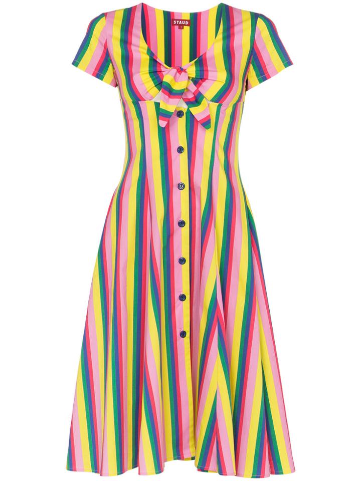 Staud Alice Stripe Dress - Multicolour