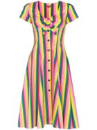 Staud Alice Stripe Dress - Multicolour