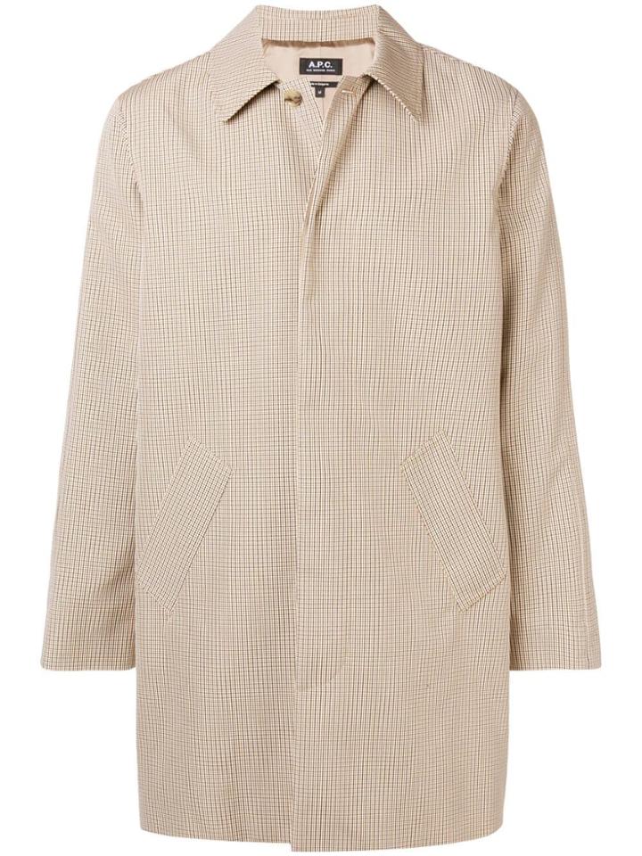 A.p.c. Oversized Overcoat - Nude & Neutrals