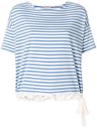 Moncler Flared Striped T-shirt - Blue