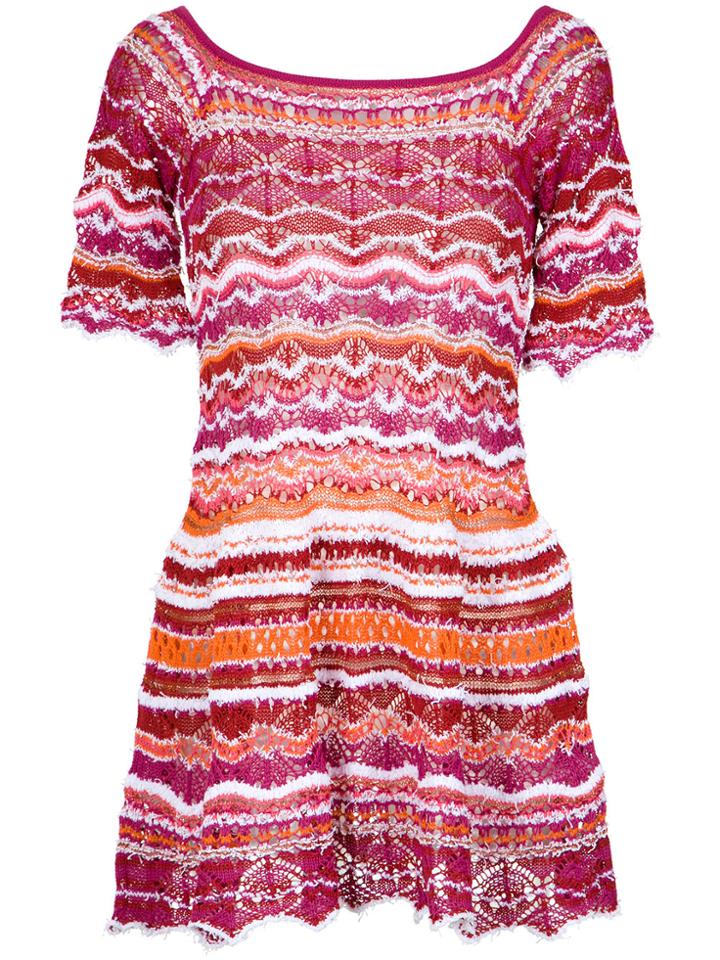 Cecilia Prado 'amarilis' Knit Dress - Pink & Purple