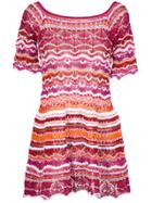 Cecilia Prado 'amarilis' Knit Dress - Pink & Purple