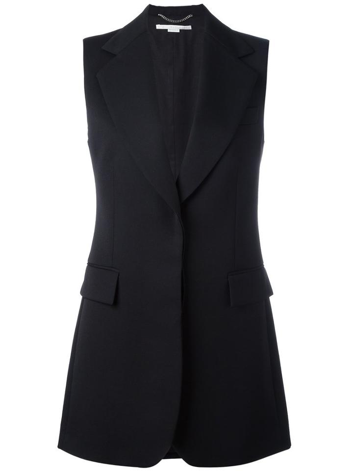 Stella Mccartney Becka Waistcoat, Women's, Size: 40, Black, Cotton/wool/viscose
