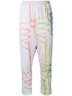 Theatre Products - Printed High Waisted Trousers - Women - Cotton - One Size, Pink, Cotton