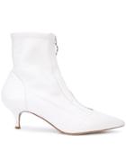 Tabitha Simmons Zip-up Boots - White