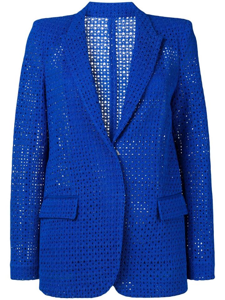 Pinko Embroidered Blazer - Blue