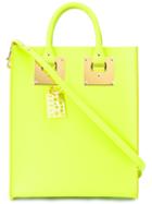 Sophie Hulme Rectangular Double Handles Tote, Women's, Green, Calf Leather