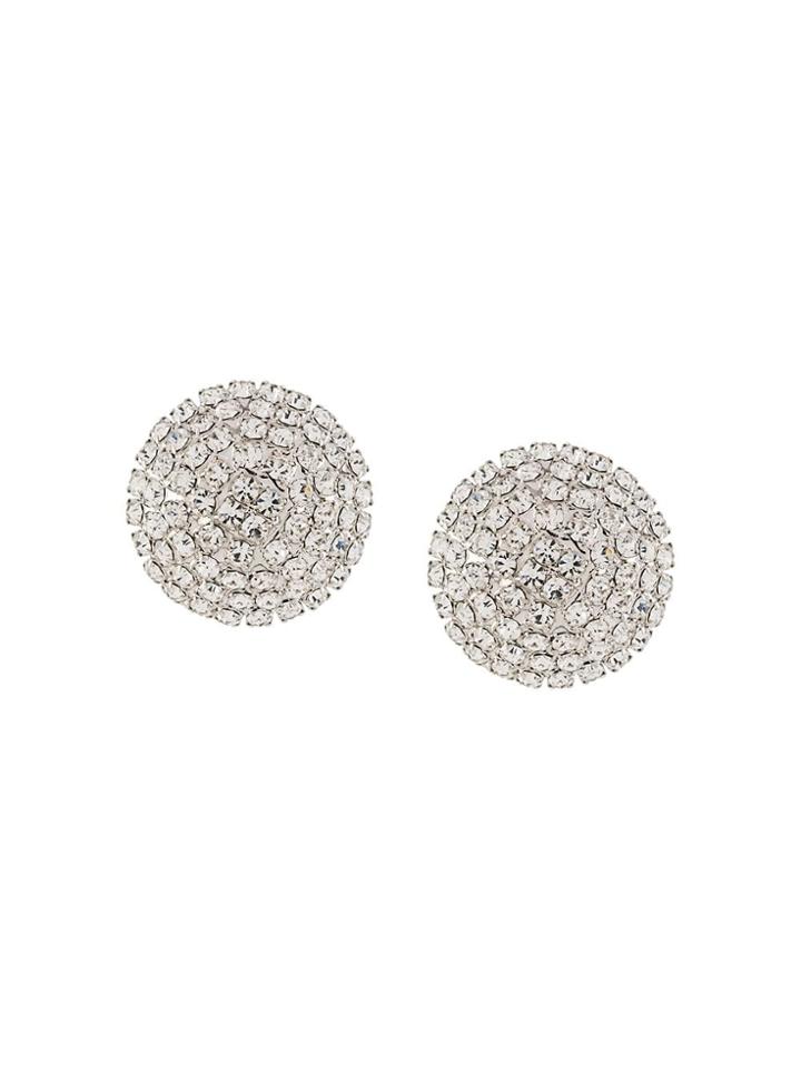 Alessandra Rich Orecchini Half Sphere Earrings - Silver