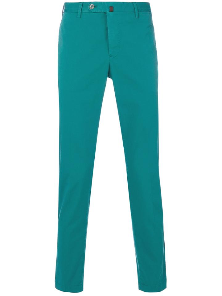 Pt01 Skinny Chino Trousers - Green