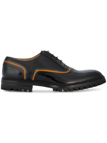 Weber Hodel Feder Anchorage Leather Brogues With Contrasting Stripes -