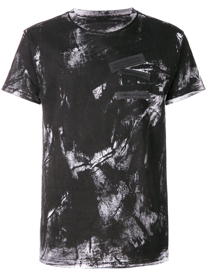 Tigran Avetisyan By Pavel An Painted T-shirt - Black