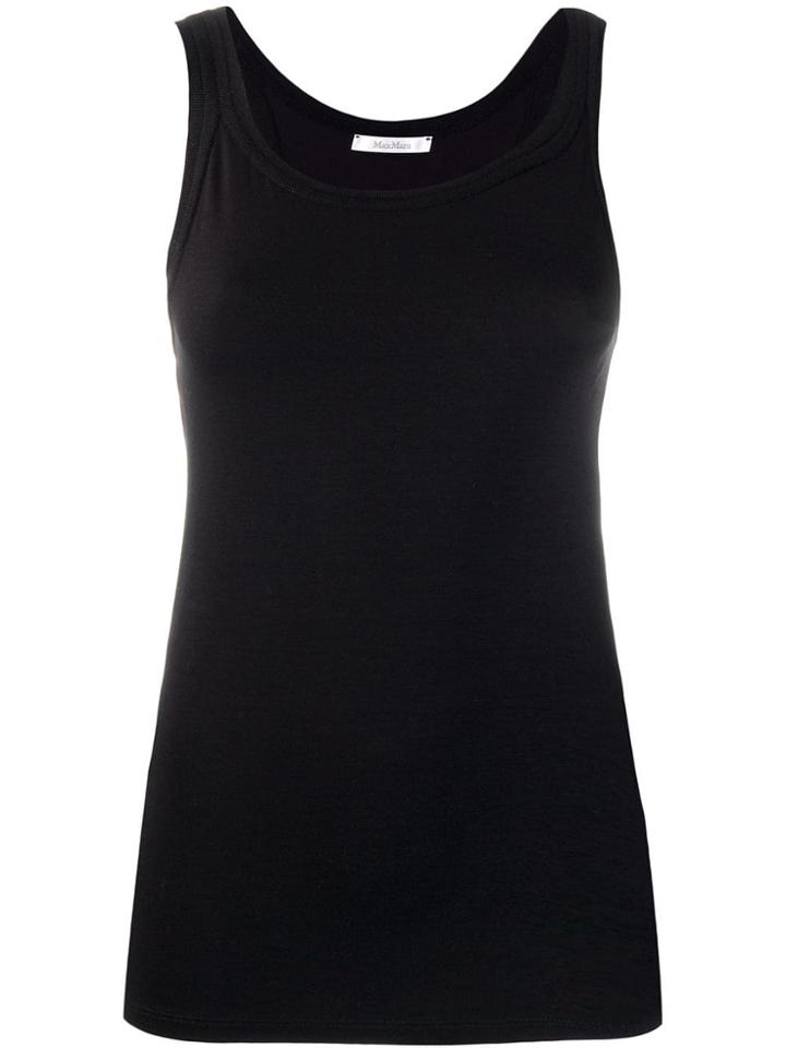 Max Mara Scoop Neck Vest - Black