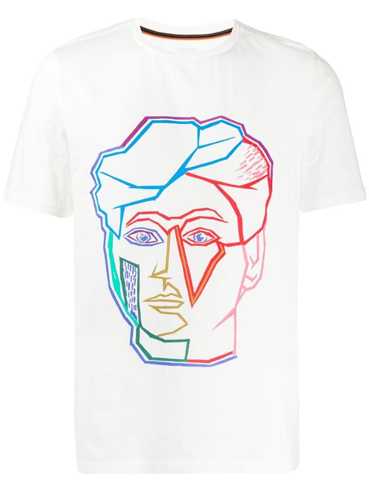 Paul Smith Face Print T-shirt - White