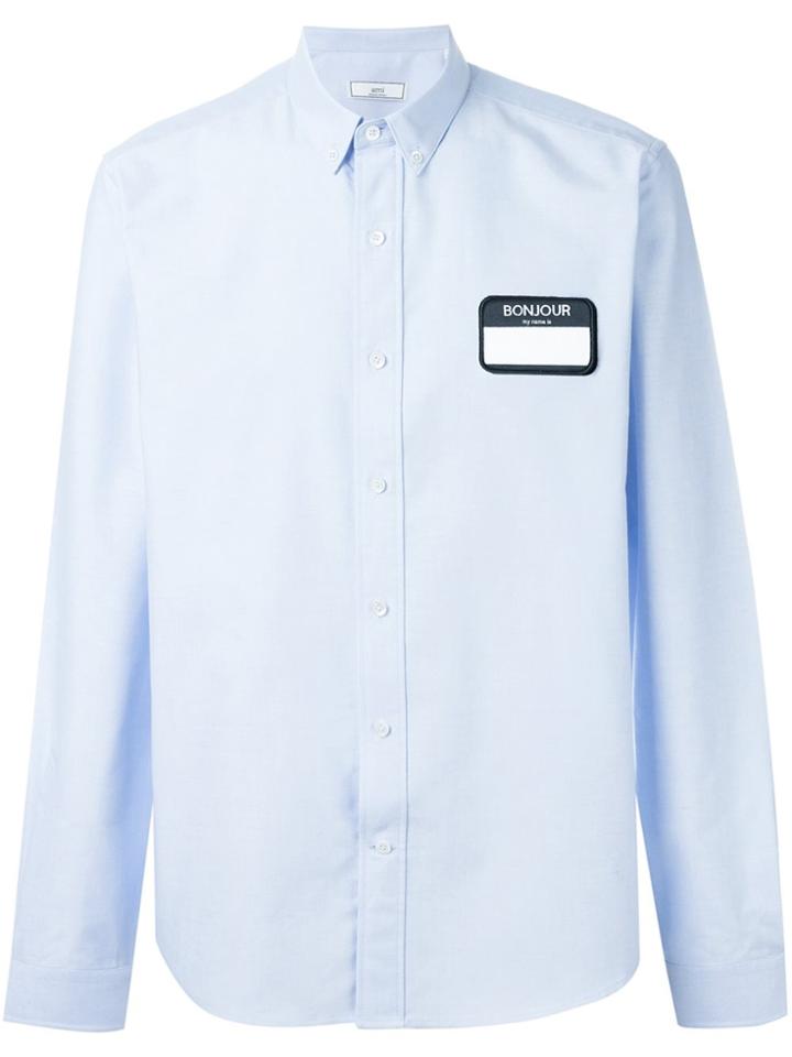 Ami Alexandre Mattiussi Patch Shirt - Blue