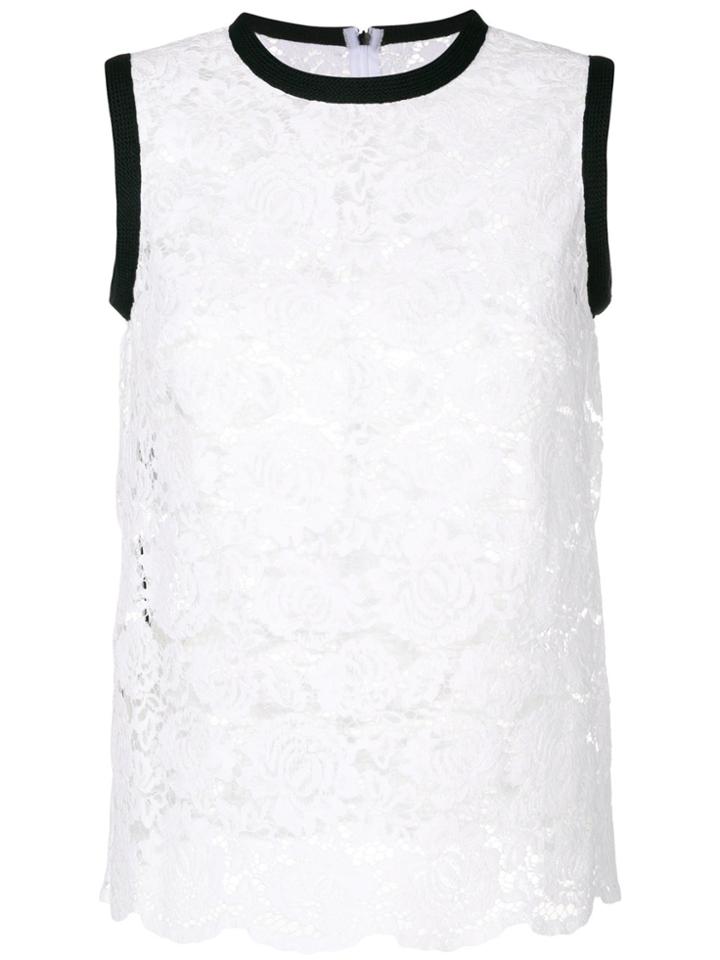 Philosophy Di Lorenzo Serafini Cord Trim Lace Top - White