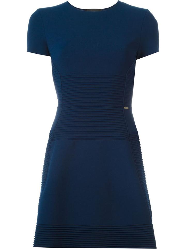 Dsquared2 Flared Dress, Women's, Size: Medium, Blue, Viscose/polyester