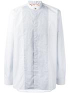 Paul Smith Printed Band Collar Shirt - White