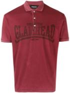 Dsquared2 - Glamhead Print Polo Shirt - Men - Cotton - Xl, Red, Cotton