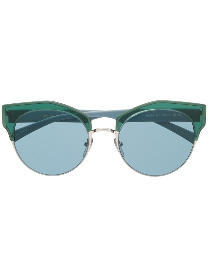 Marni Cat Eye Frame Sunglasses - Blue