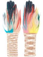 Missoni Fur-trimmed Gloves - Blue