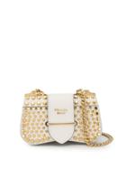 Prada Sidonie Studded Bag - White