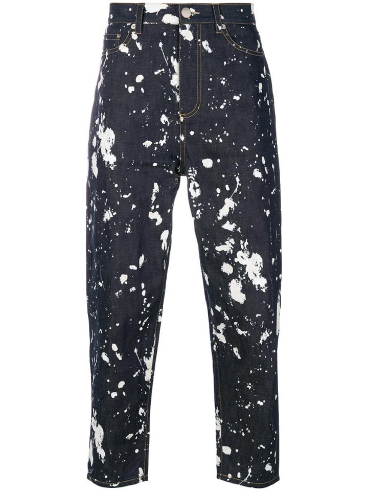 3.1 Phillip Lim Paint Splatter Jeans - Blue
