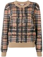 Burberry Scrible Check Sweater - Brown