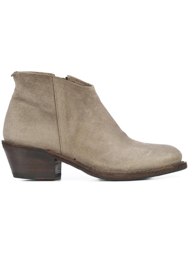 Fiorentini + Baker Rocker Ankle Boots - Grey