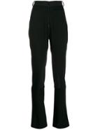 Mugler Flared Fitted Trousers - Black